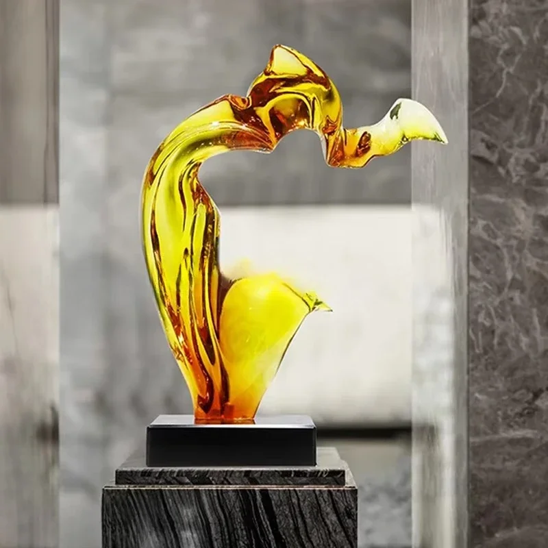 Abstract Design Modern Interior Sculpture Hotel Decoration Resin Sculpture