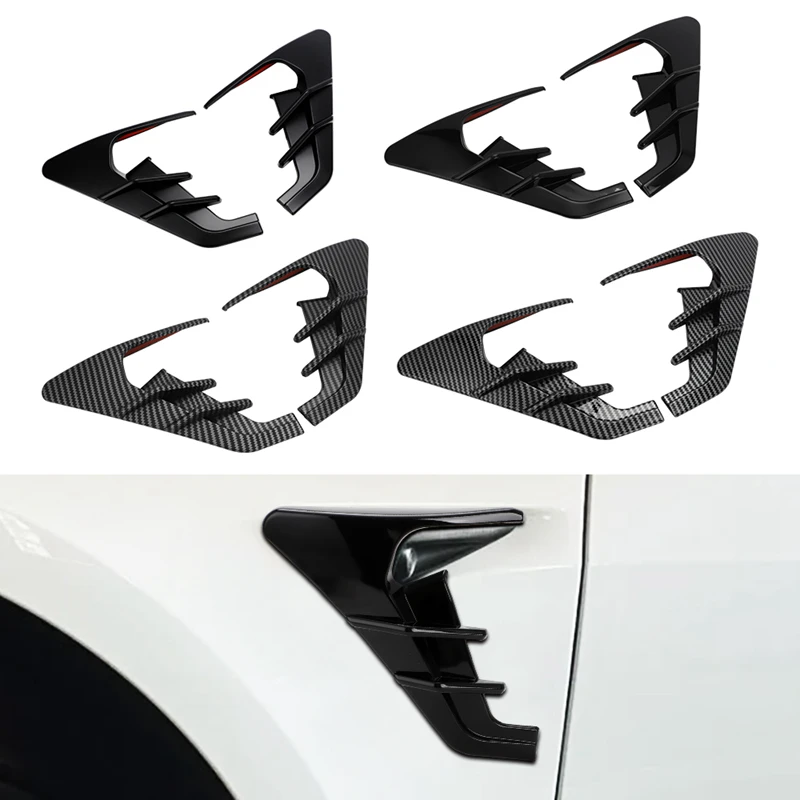 Car Side Wing Panel Cover Spoiler Dust Cover Camera Flank Decoration Modification Accessories For Tesla Model 3 Y 2021 2022 2023