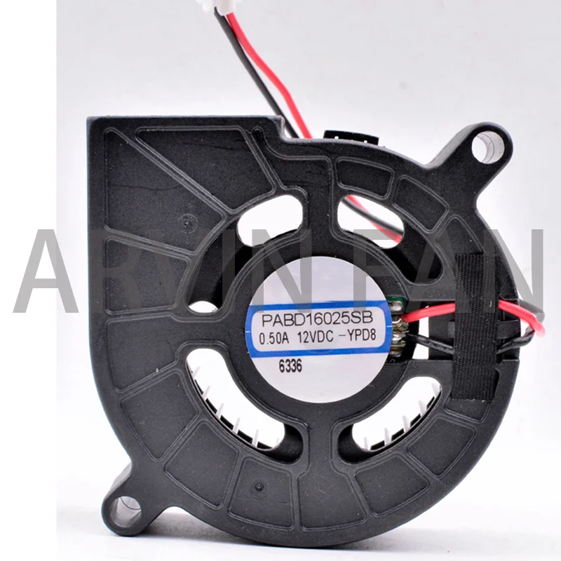 

Brand New Original PABD16025SB 70mm DC12V 0.50A 2 Lines Large Air Volume Centrifugal Turbine Blower Projector Cooling Fan