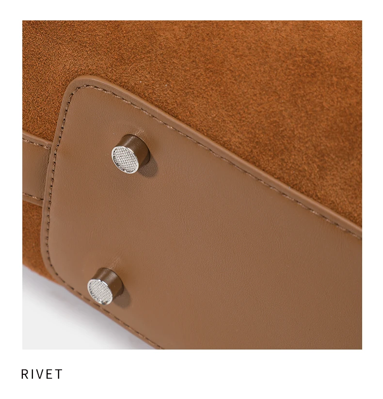 Aidanni Vintage Matte Kuhleder-Unterarmtasche für Damen, 2026 Neue Große Hobo-Tasche mit Quaste, Einzel-Schultertasche – Detail 14