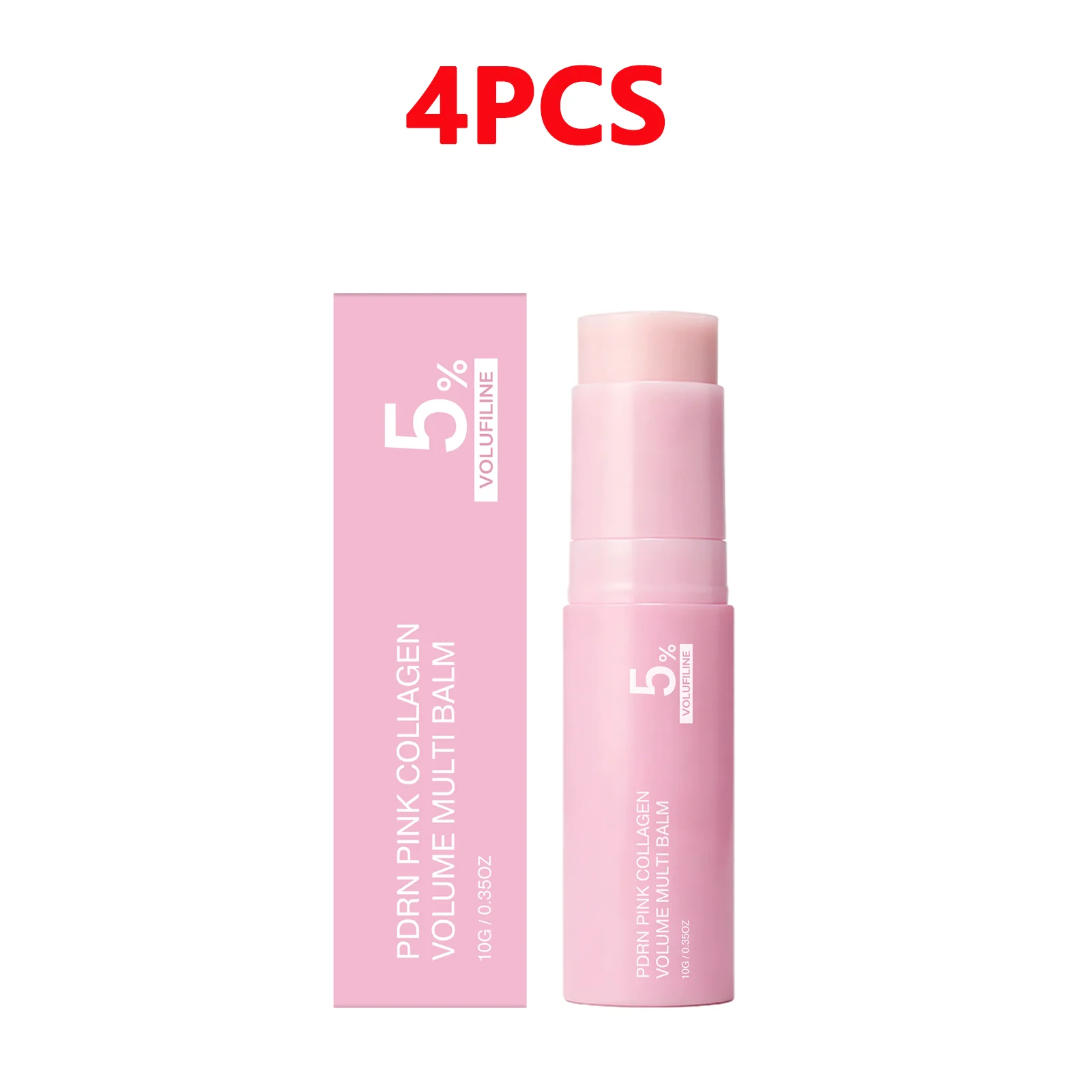PDRN Pink Collagen Volume Multi Balm Stick Gesichts- & Körperbalsam für Augenpartie, Hals, Stirn, Lächellinien, Strahlkraft-Pflege K-Beauty
