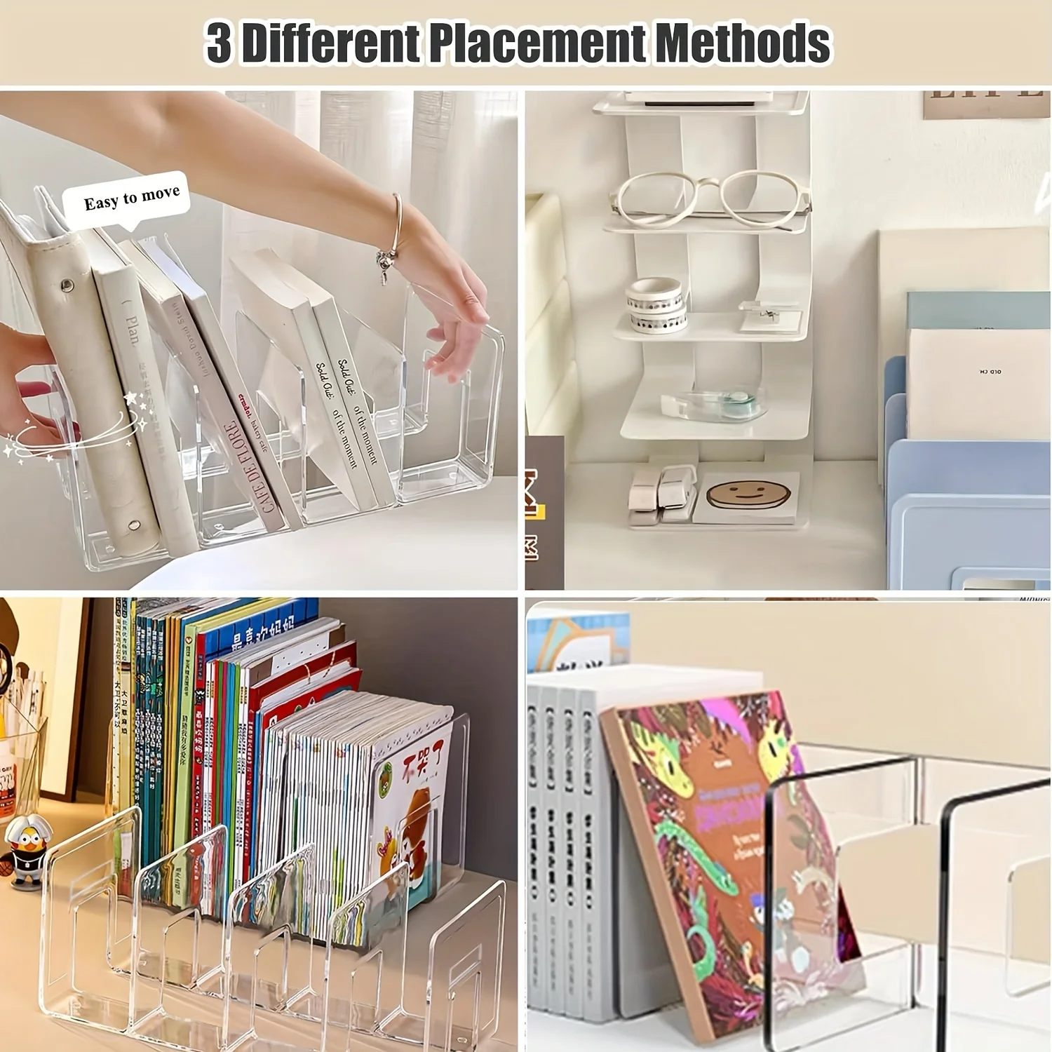 2/4pcs Clear Acrylic Handbag Storage Partition - Easy To Organize And Store Wardrobe Divider, Tidy Home Rack