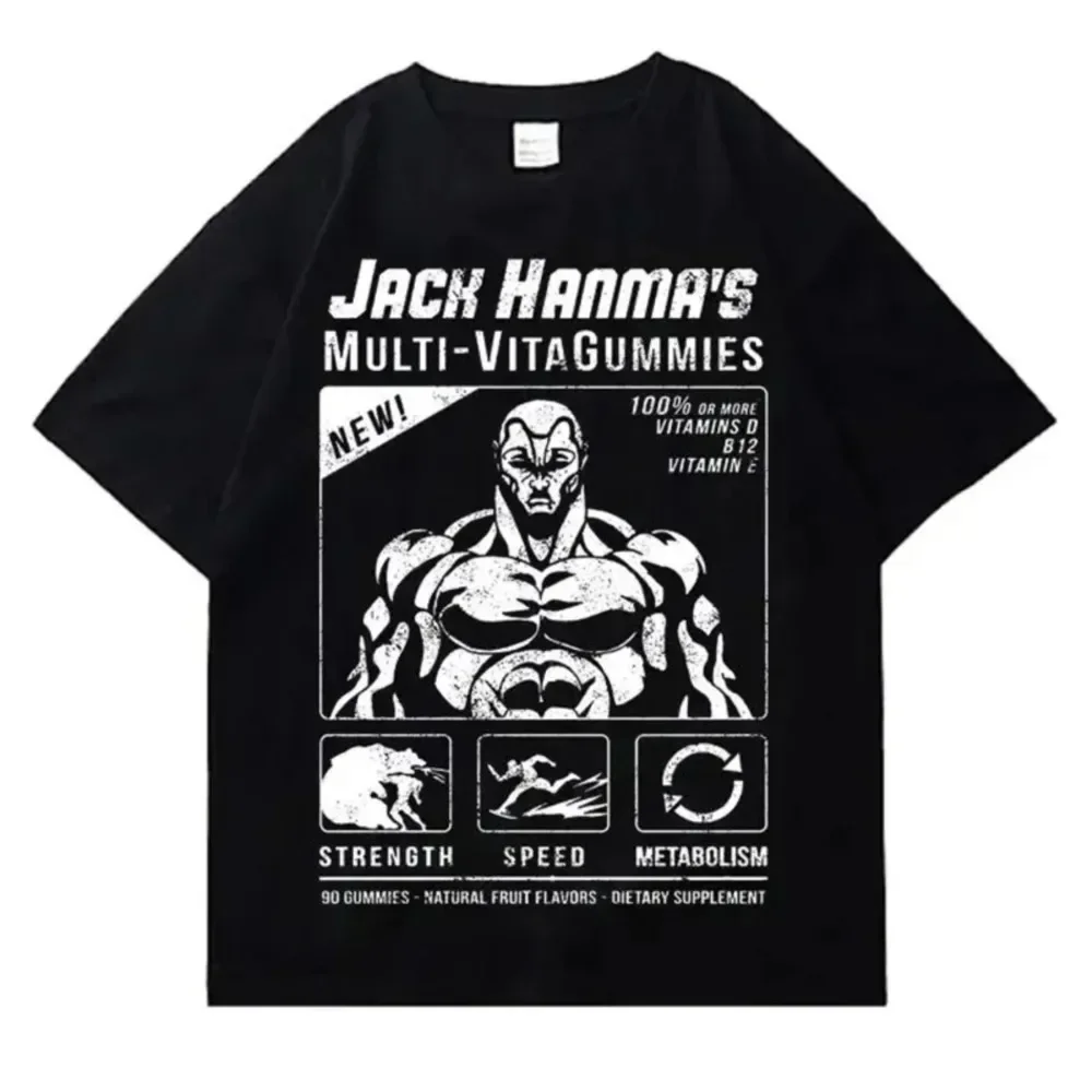 Anime Printed T-Shirt Harajuku Streetwear Summer Oversized Men Cotton Short Sleeve Tees Hip Hop Crew Neck Women Top Clothing image 5