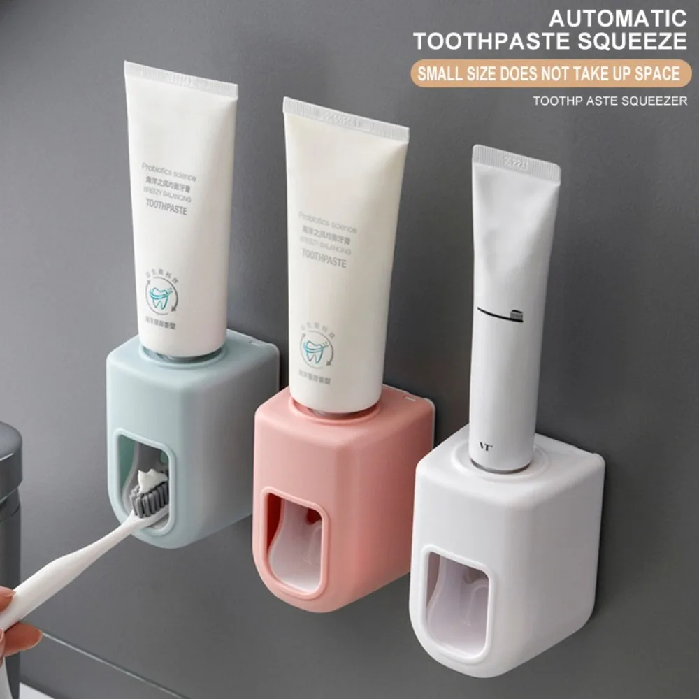 Creative Wall Mount Automatic Toothpaste Dispenser Waterproof Lazy Toothpaste Squeezer Toothbrush Holder Bathroom Accessories