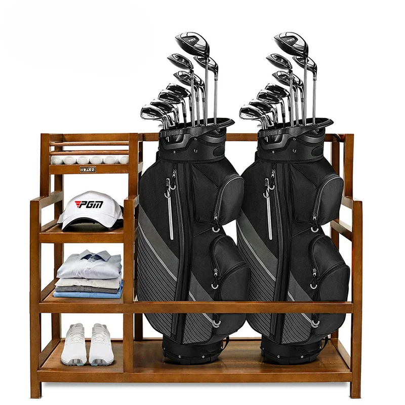 For PGM golf bags organize storage rack suppliers wood golf club rack golf bag storage rack