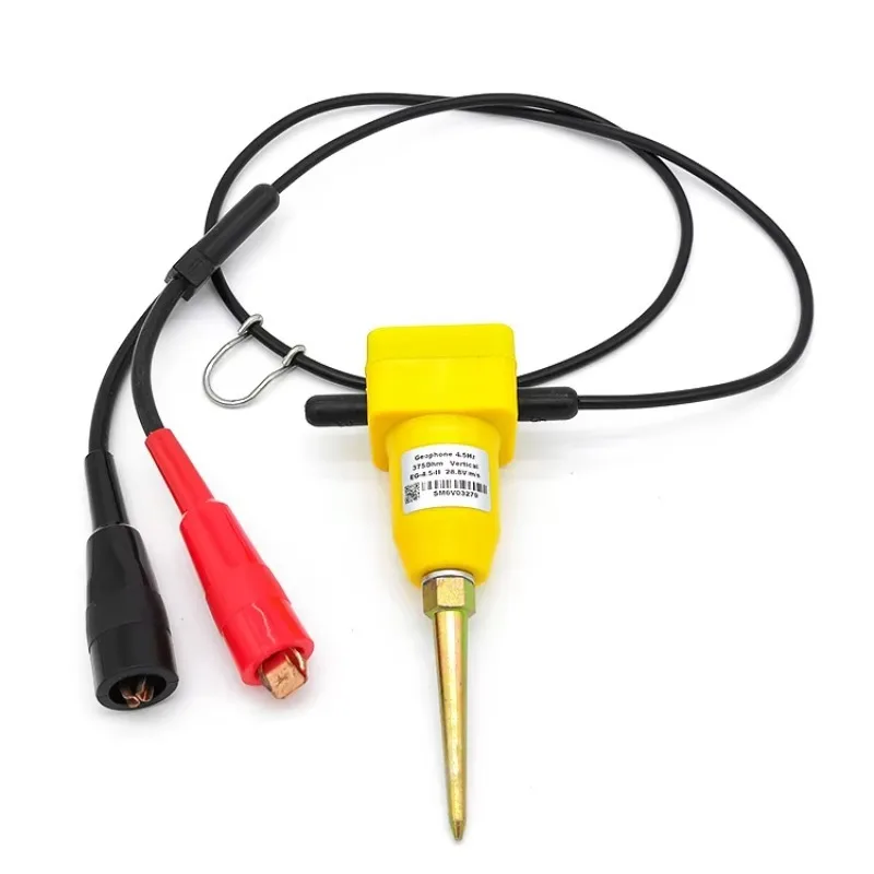 Single EG-4.5-II Geophone 4.5 Hz Vertical in Land Geophone case With Mueller Clips Connector Seismic Geophone 4.5Hz