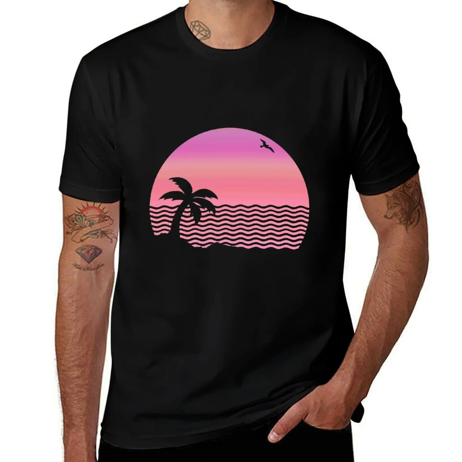 Wiped Out! Sunset Fade T-Shirt man t shirts graphic T-Shirt