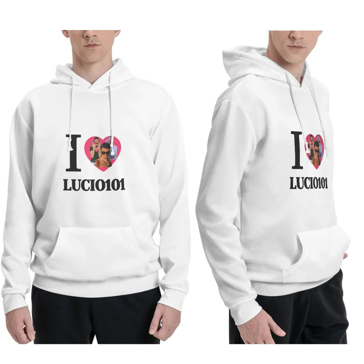 

Толстовки I Love Lucio101, мужские и женские повседневные пуловеры, модная одежда с длинными рукавами, осень-зима