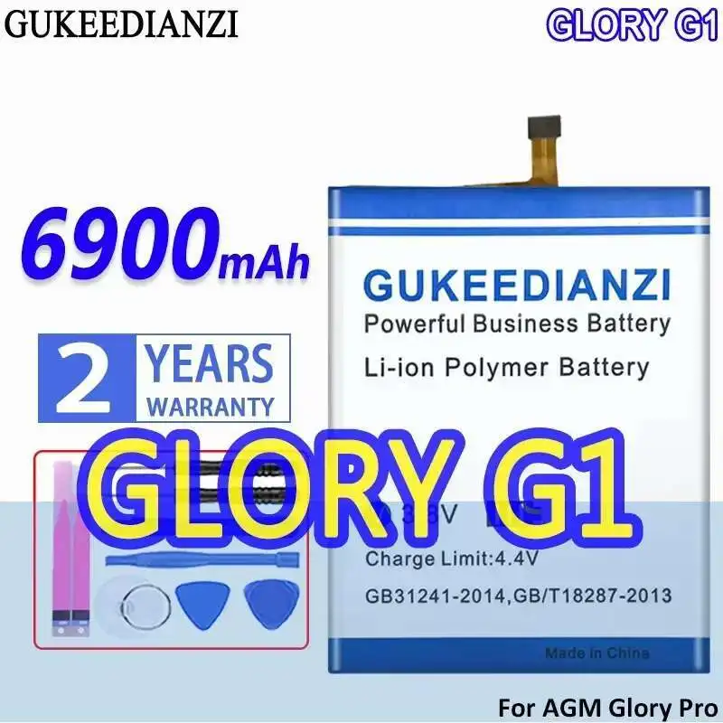 

6900mAh High Capacity Battery for AGM Glory Pro, GLORY G1