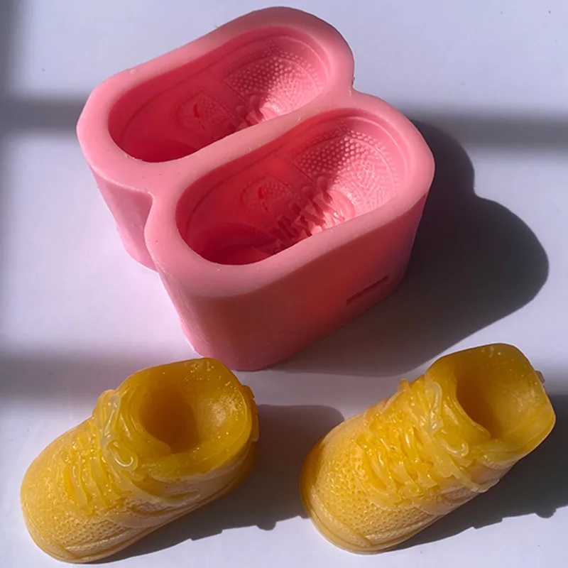 

Running shoes sneaker MoldDIYCreative3DThree-Dimensional chocolate cream cake baking mold aromatherapy candle mold