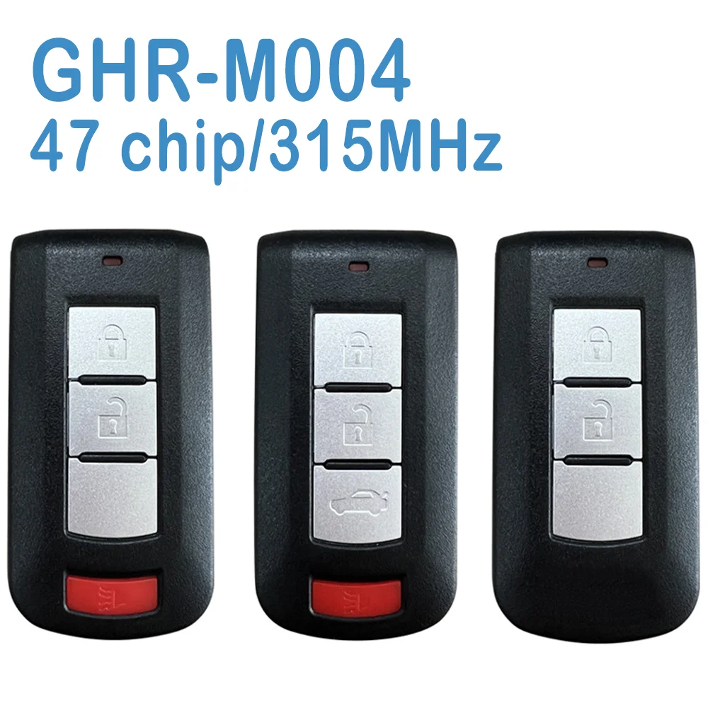 

OUC003M Auto Smart Remote 2/3/4 Buttons 8637B153/8637B424 FSK 315MHz ID47 Chip Replace Car Key For Mitsubishi Mirage 2013-2019