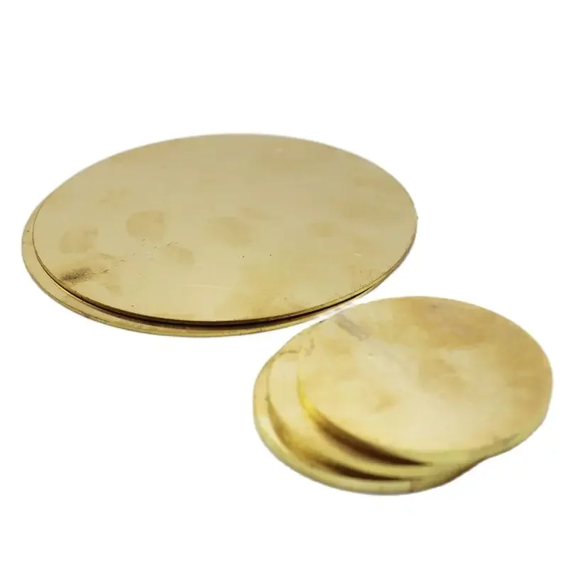 Brass Sheet Round Solid Disc Yellow Plate
