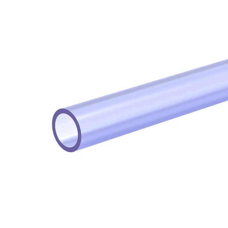 2PCS Blue Transparent High-definition UPVC Pipe O.D16-40mm Connecting Water Pipe Water Supply Lighting Decoration