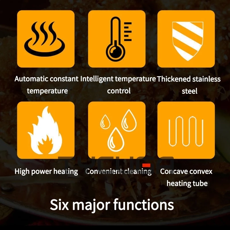 전기 딥 프라이 자동 리프팅 지능형 타이밍 온도 조절기 치킨 그릴 감자 튀김 프라이팬 기계 가열 밥솥