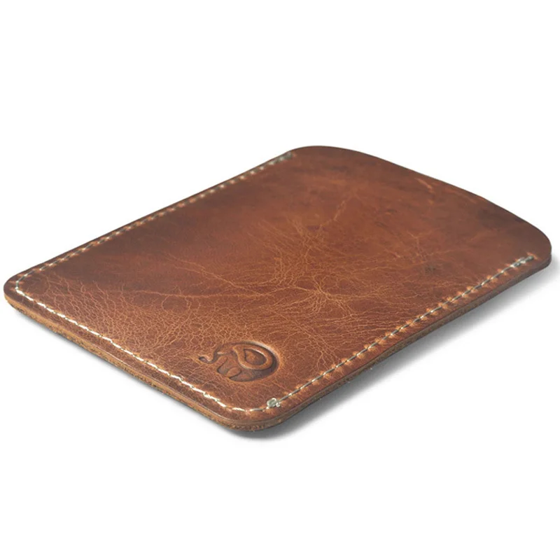 Slim Cow Leather Card Holder Wallet for Credit Cards ID Genuine Leather porte carte Cardholder Business Bank Card Holder