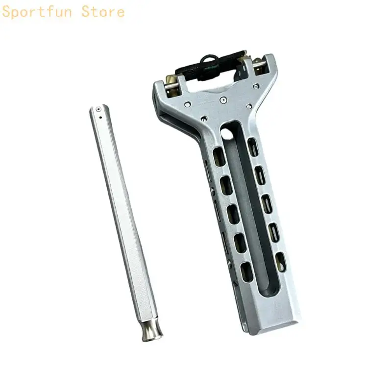 Elastic Band Outdoor Recreations Slings Shot, Handheld Aluminum Alloy Frame with Stainless Steel Pulley Component X7JD