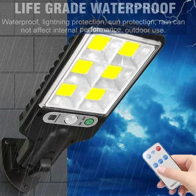 

LED Solar Lights Outdoor Lighting IP65 Level Waterproof Multi-Angle Adjustment With Remote Control Induction Light Garden Light.