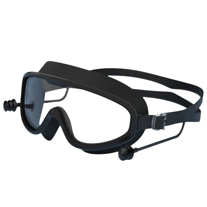 نظارات للأطفال أو الكبار مكافحة الضباب مع سدادة الأذن لا تسرب واضح نظارات السباحة للبنين بنات بركة الشاطئ نظارات السباحة