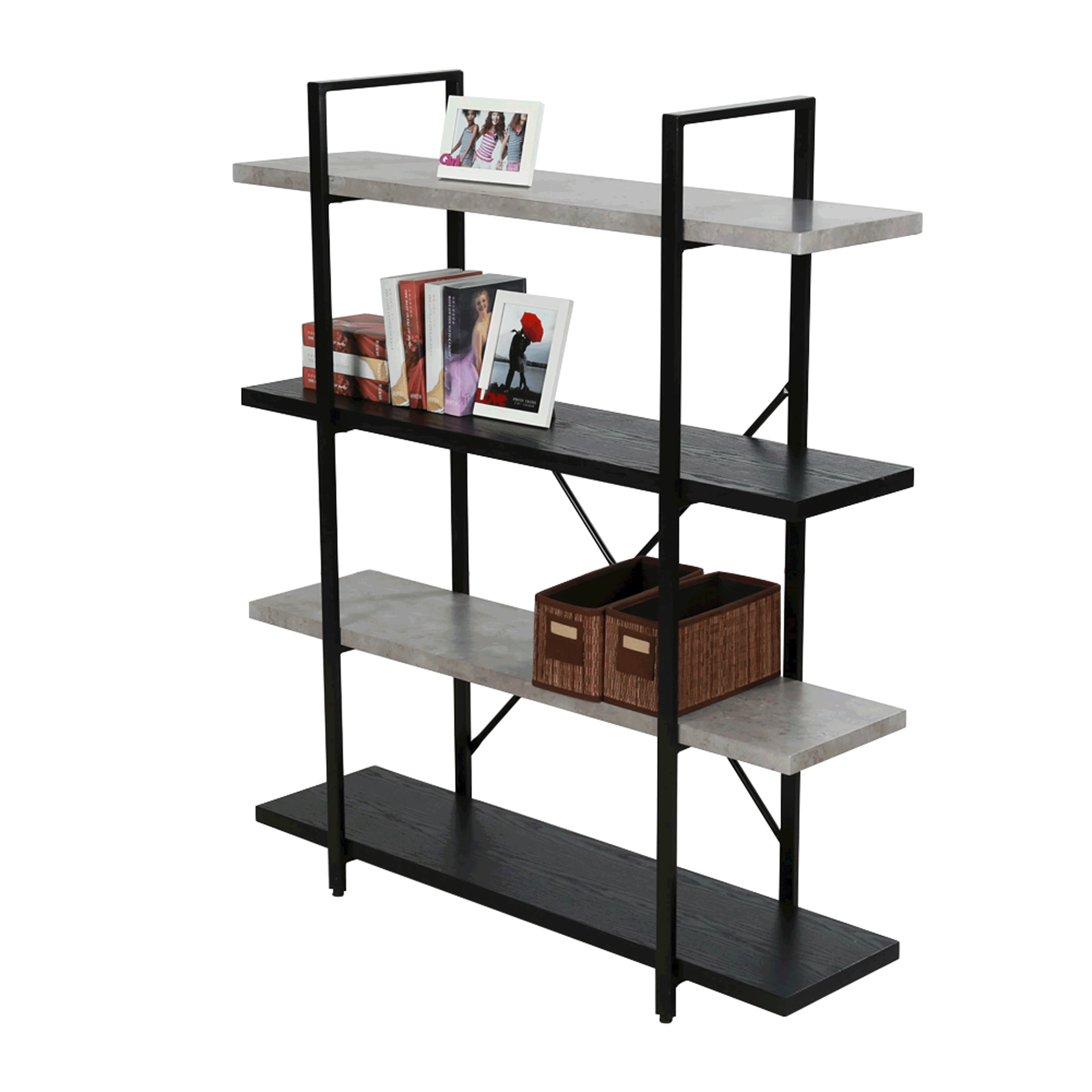 

News Paper Magazine Comic Books Ladder Display Stand Stachable Brochures CD DVD Display Rack Home Furniture Kitchen Living Room