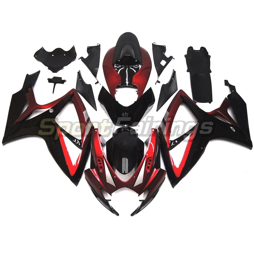 Red Series ABS Injection Motorcycle Fairing Kit for Suzuki GSXR600 GSXR750 2006 2007 K6 K7 - Complete Body Kit
