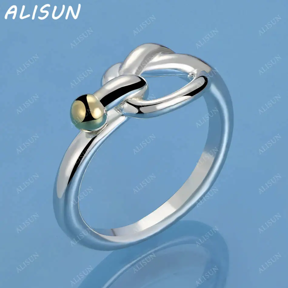 

ALISUN 925 Sterling Silver Line Ring For Women Men Fashion Jewelry Vintage Grace Charm Noble Party Birthday Gifts