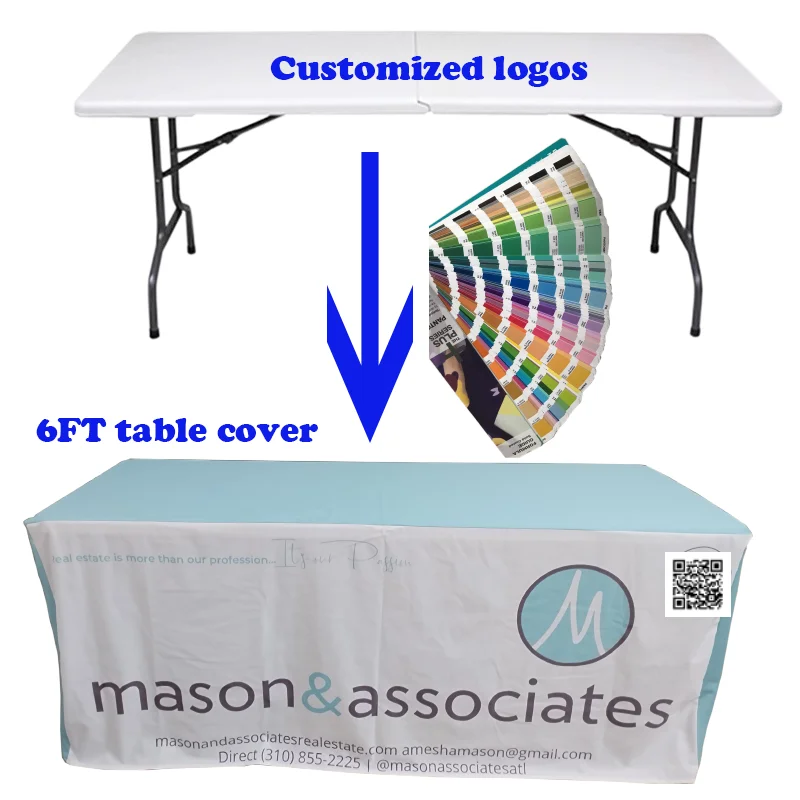 Customized Roof Top Tent Business Tents For Events With Logos Advertising Table Cloth 6FT 3*3M Pop Up Beach Gazebo Blue Canopy