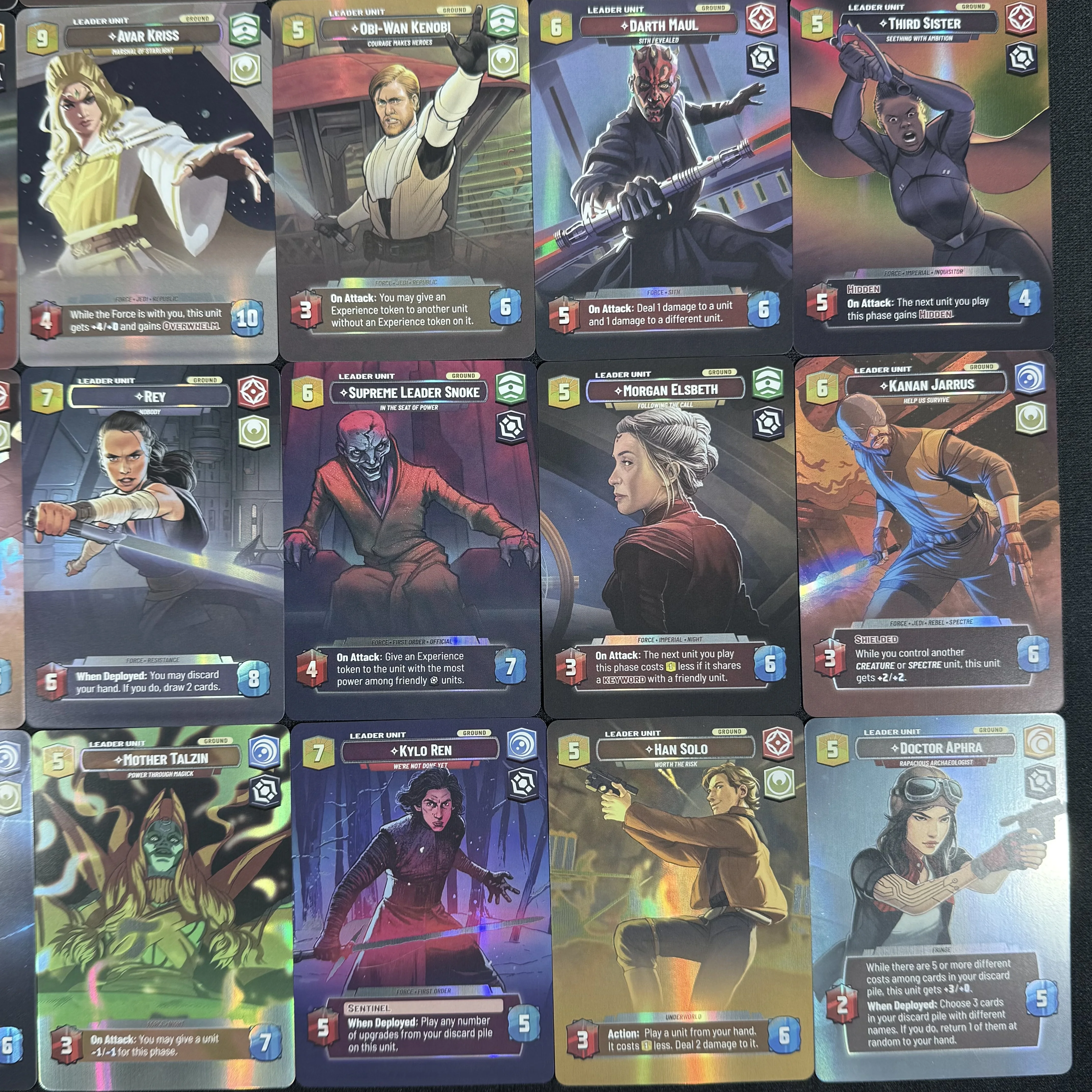 بطاقات SWUDB Proxy بطاقات الرقائق المعدنية حرب النجوم غير المحدودة SOR JTL SHD إصدار جامعي بطاقة مجموعة بطاقات البضائع الفيلمية #2