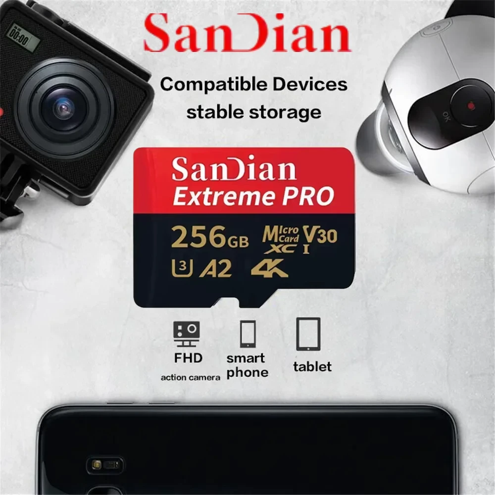 

High-Speed Storge SD Card Original Micro TF Cards Class 10 Fast Transfer Memory Card for Phones/Digital Camera/MP3 Player