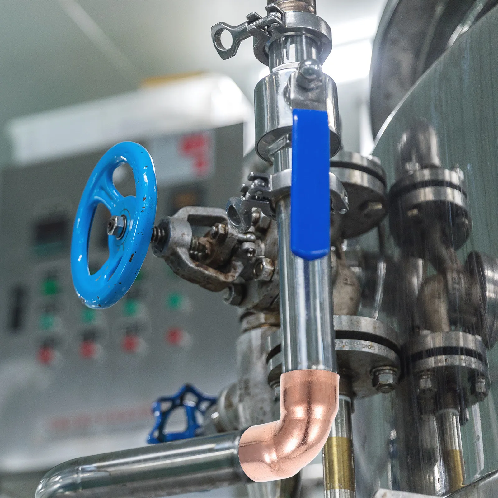 5Pcs Copper Elbow Fittings Compact Design for Confined Areas Strong Bond Heat Welded Copper Plumbing Fittings Versatile Use