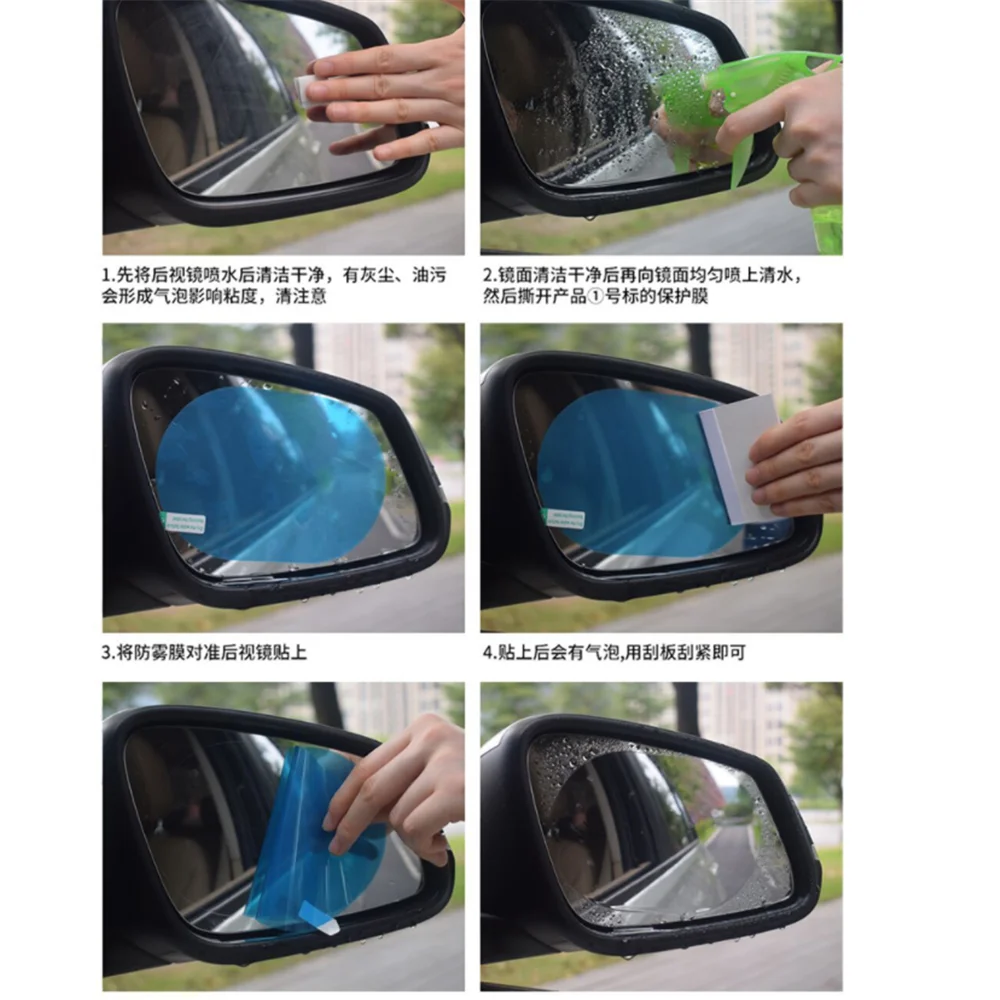 2 Pcs Car sticker Rainproof Film for Jeep Cherokee 5 KL KK Commander Grand Cherokee 4 WK2 Car Accessories