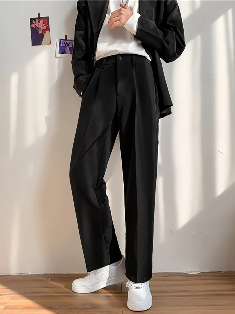 

Summer New Style Men's Loose Straight Leg Casual Trousers Korean Version Fashionable Student Wide Leg Long Pants
