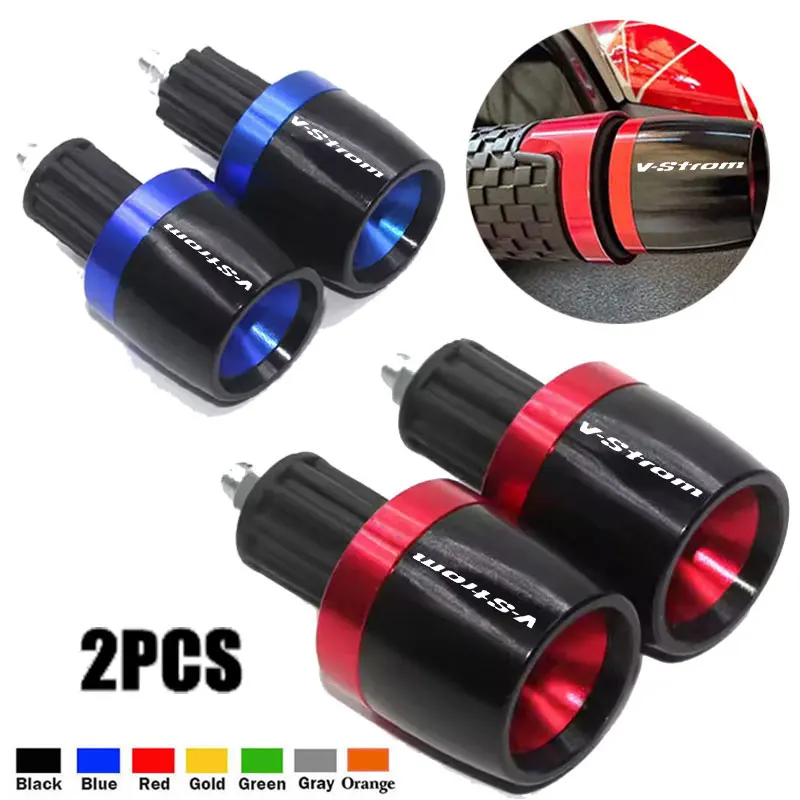 Motorcycle Handlebar Grips Ends Handle Bar Cap End Plug For SUZUKI V-STROM DL250 650 1000 1050 250SX 650/1050XT 800/800DE 1050DE