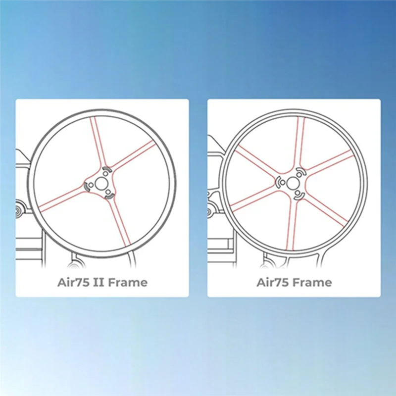 ELECT-Ultra-Light Brushless Whoop Frame For BETAFPV Air75 II 75MM Wheelbase Drone Frame For BETAFPV Air75 II FPV RC Drone