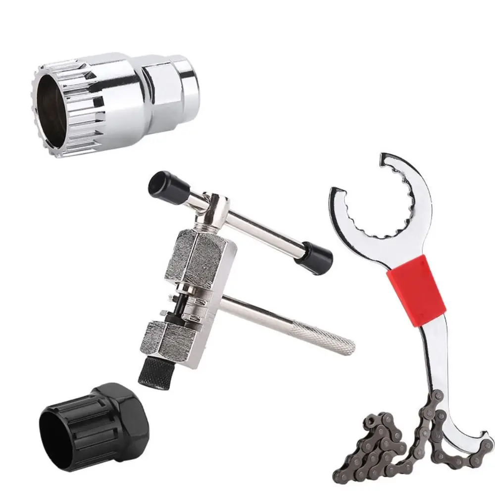 New Universal Bicycle Repair Tool Kits Cassette Wrench Chain Breaker Cutter Flywheel Removal Removal Tool Crank Puller