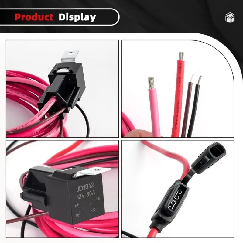 Picture 6: 12 Pump Harness Relays Set for Motorcycle Automotive Electrical Work