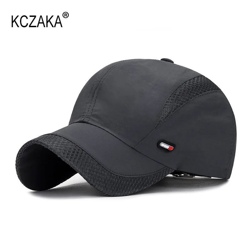 Brand New Mens Quick Dry Baseball Caps Summer Ultra-thin Mesh Breathable Snapnack Caps for Women Unisex Running Fishing Sun Hats