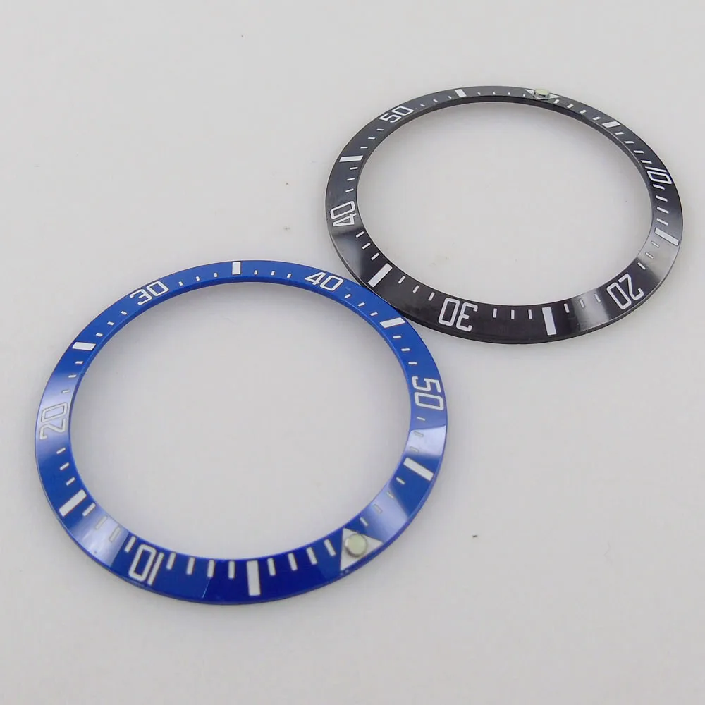 Slope 38mm/35.4mm Black Blue Watch Ceramic Bezel Insert for Watch Case Luminous Dot for Watch Maker Replace Accessorie