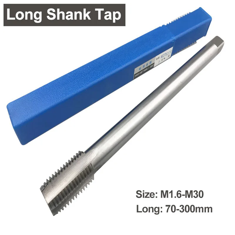 

Longer Machine Thread Tap HSS6542 Super-hard Metric M3-M16 Straight Flute Screw Plug Tap for Metalworking Tool