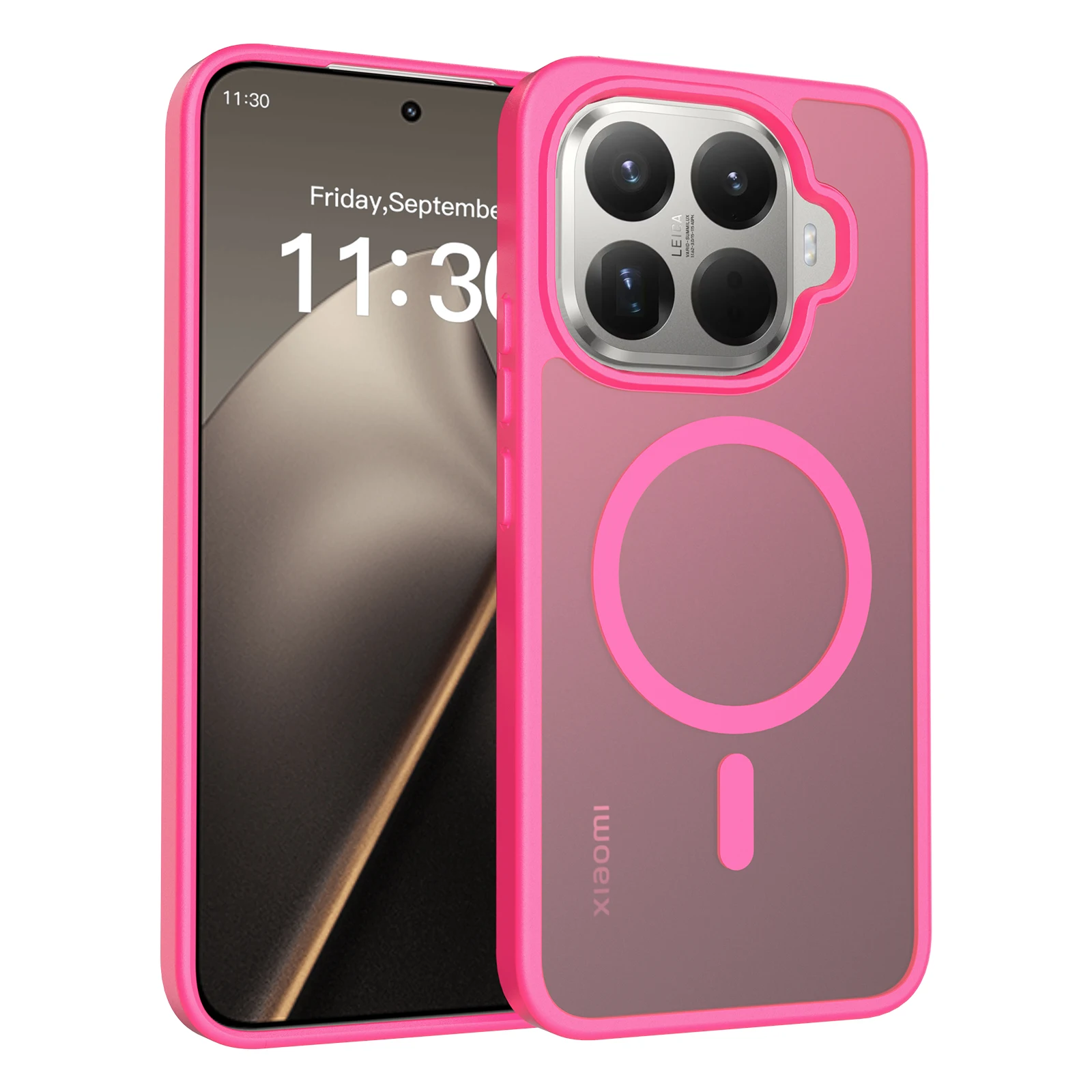 Für Xiaomi 17t Pro: Matte Schutzhülle mit Magnetverschluss, für Xiaomi 15t Pro: Anti-Fingerabdruck, rutschfeste PC+TPU-Hülle. – Detail 11