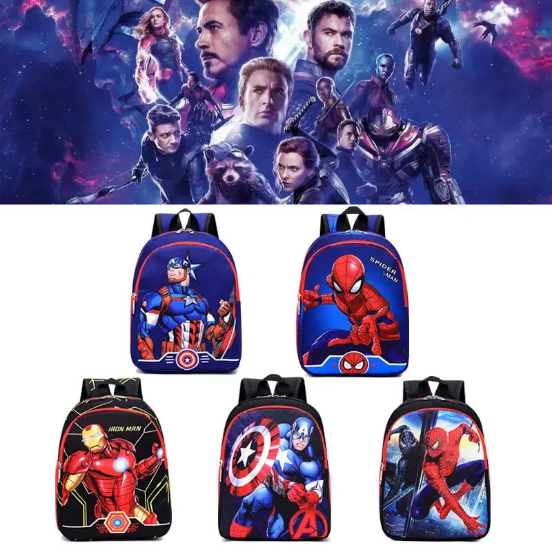 Disney Marvel Torby Spider-Man Iron Man Plecak Dzieci Kreskówka Kapitan Ameryka Przedszkole Tornister Dla Chłopców Tornister Prezent