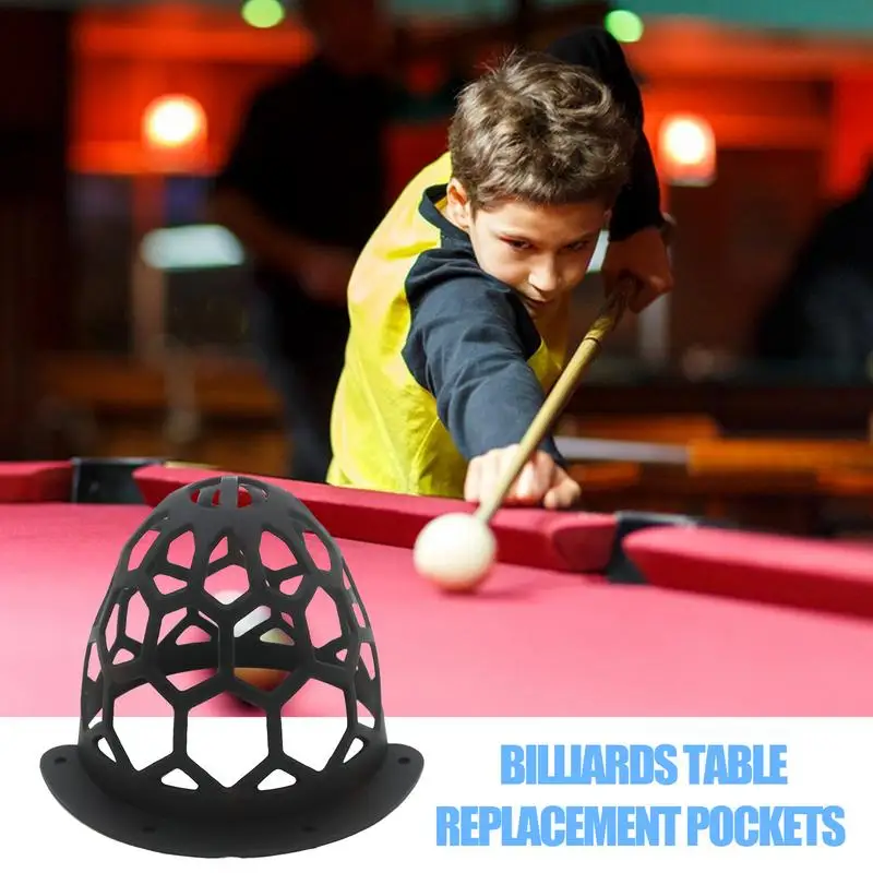 

Billiard Pockets 6X Large Web Bags Pool Table Replacement Pockets Drop Pockets Hold Standard Billiard For Billiard Enthusiasts