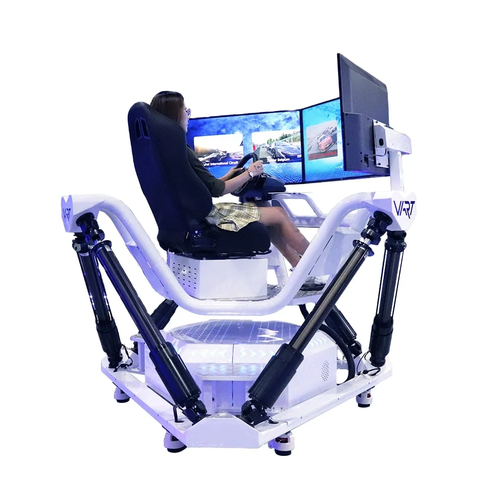 9D VR Indoor Amusement Park F1 Simulator 3 Three-screen 6 Dof Six-axle Vr Simulator 3 Screen Racing Simulator