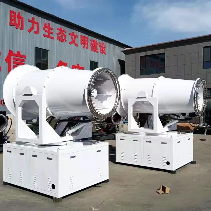 Remote Control Wheeled Fog Cannon Dust Suppression Machine For Industrial Construction Mining Demolition Works Site Areas