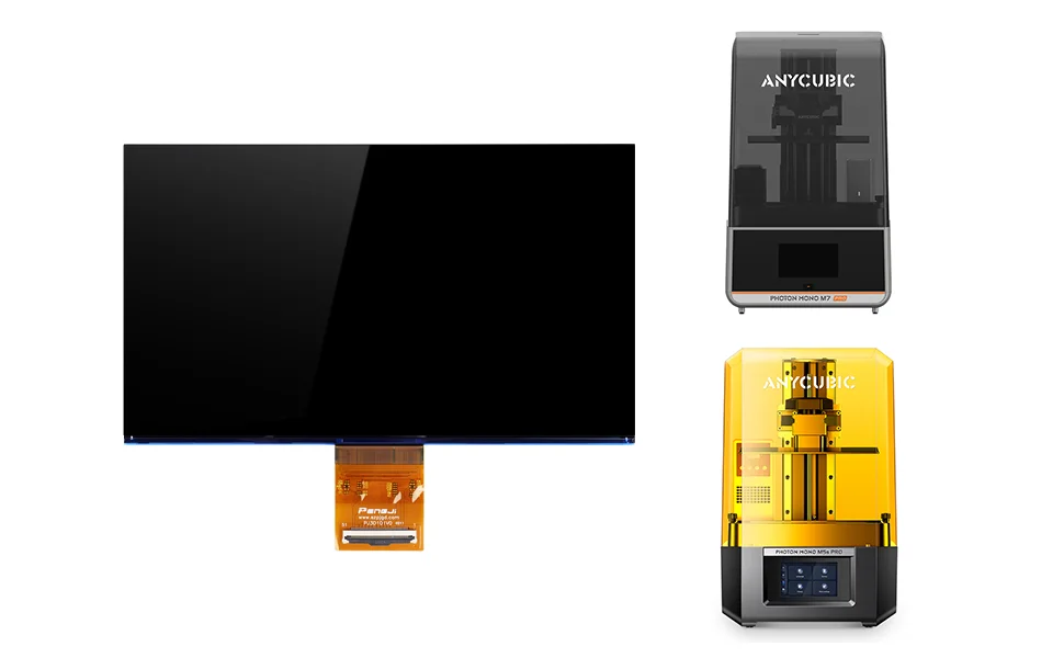 Anycubic Photon Mono M5s Pro / Mono M7/ M7 Pro 10,1 Zoll 14K Monochrom Original LCD Bildschirm Ersatz 3D Drucker Teil – Detail 2
