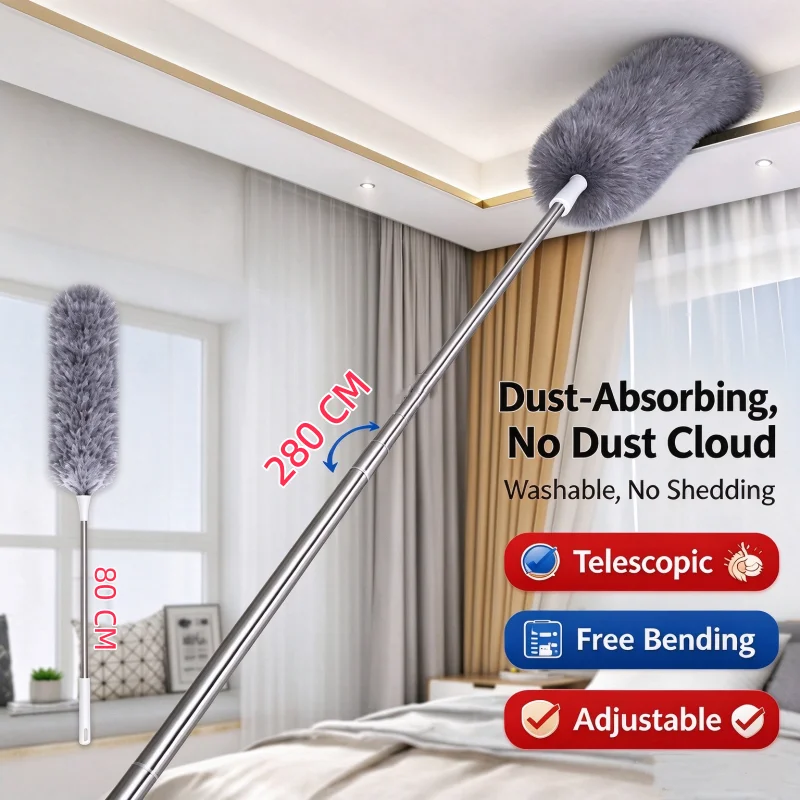 10/1 Pack Bendable Dust Remover Brush, Lightweight Microfiber Duster, Flexible Gap Cleaner for Home, Furniture & Corner Cleaning