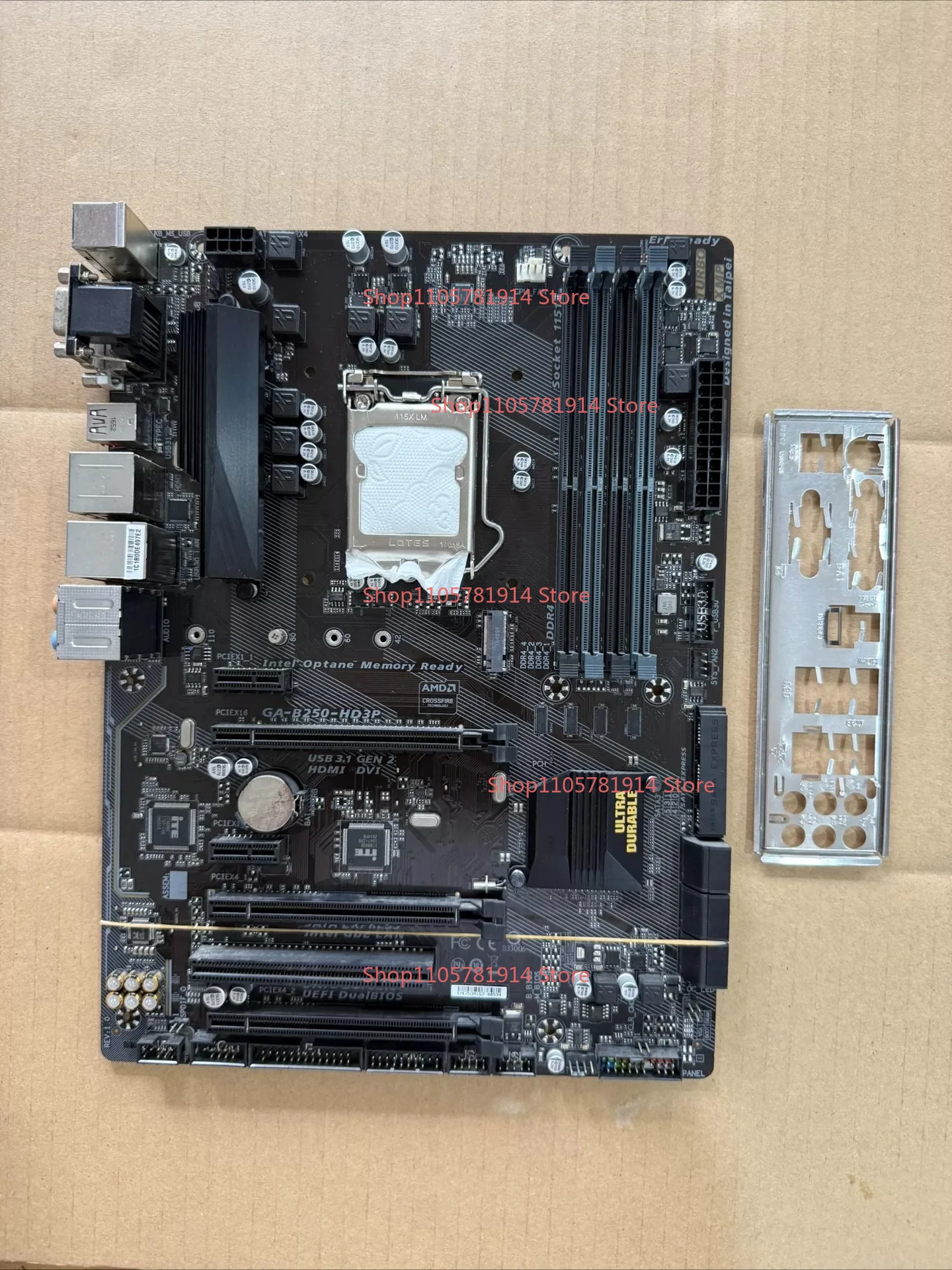 For Gigabyte B250-HD3P 1151 Pin DDR4 Quad Slot, Deluxe Large Board