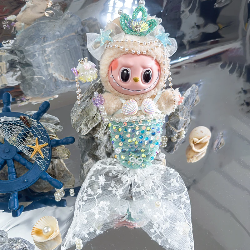 

Только одежда для куклы 17 см, одежда для малышей «Русалка», блестящая сказочная король, разноцветные аксессуары из нескольких предметов, юбка, подарок