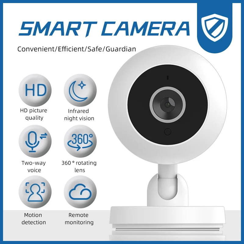 2022 Camera IP WiFi Bé Màn Hình 1080P Mini Trong Nhà Camera Quan Sát Camera An Ninh AI Theo Dõi Âm Thanh Video Camera Giám Sát Thông Minh camera