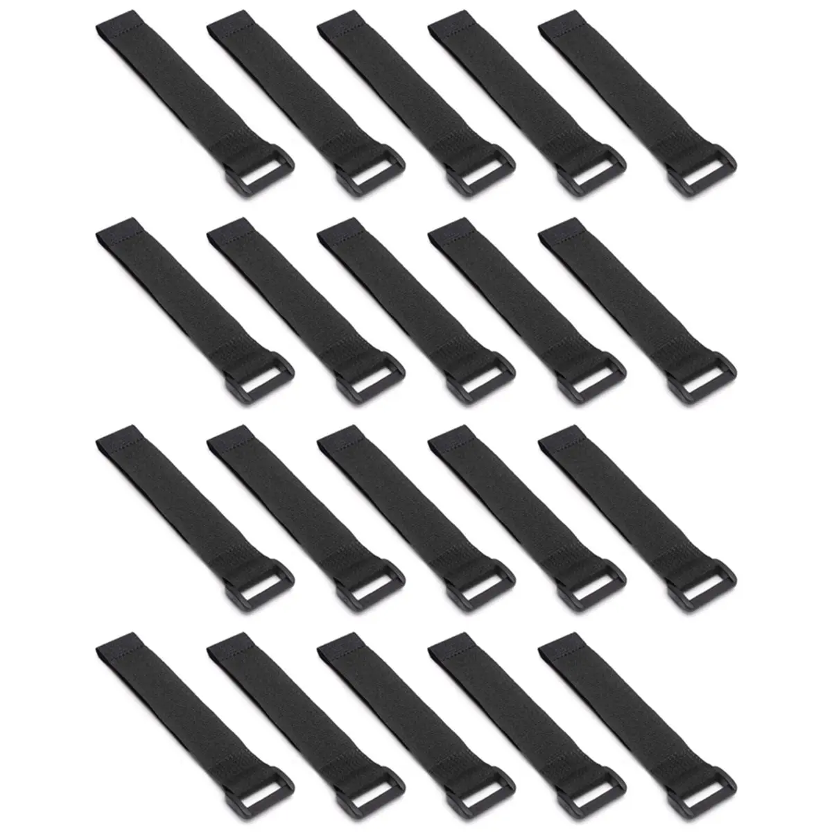 2026 Trend 20pc 2cmx80cm Magic Cable Ties - Fixmee Nylon Ribbon Fastener Hook and Loop Straps