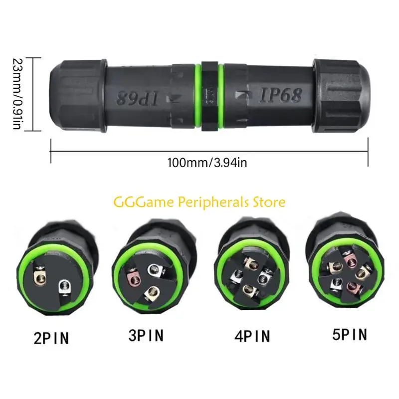 Immagine 7: U55B IP68 Scatola giunzione esterna Impermeabile Filo elettrico Connettori per cavi 5mm-10mm Adattatori per scatola